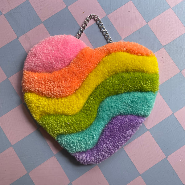 Mini Pride Heart Wall Rug