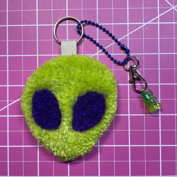 Alien Tufted Keychain