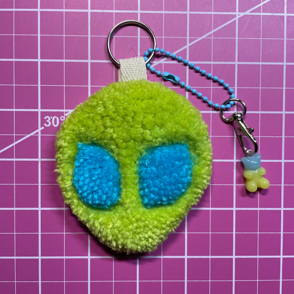 Alien Tufted Keychain